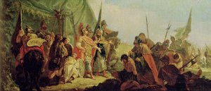 Alejandro Magno (356-23 a.C.) y Porus